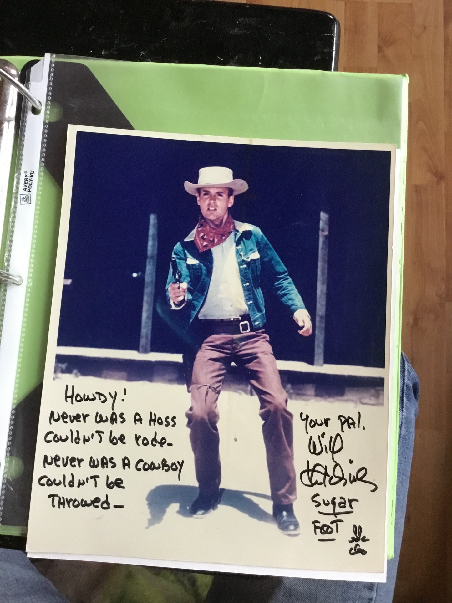 WILL HUTCHINS, Sugarfoot TV, autograph