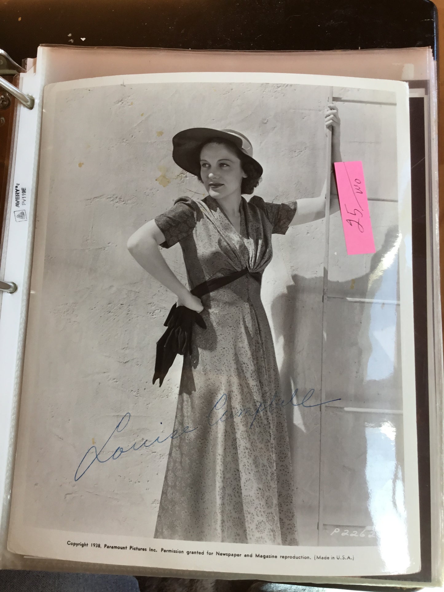 Louise Campbell, MEN WITH WINGS, autographed