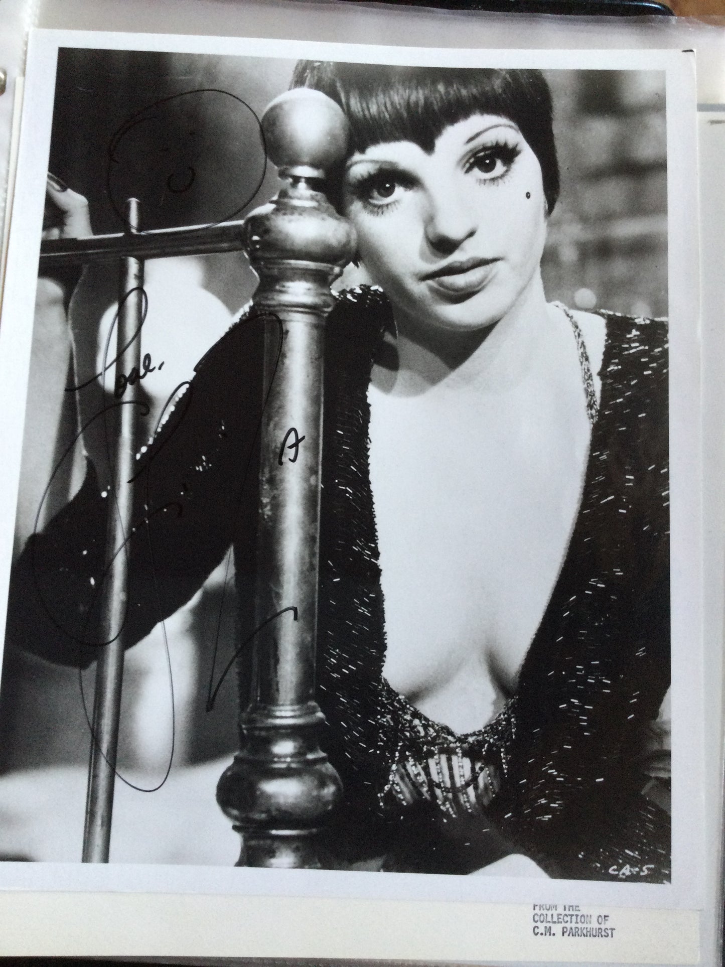 LIZA MINELLI, autograph