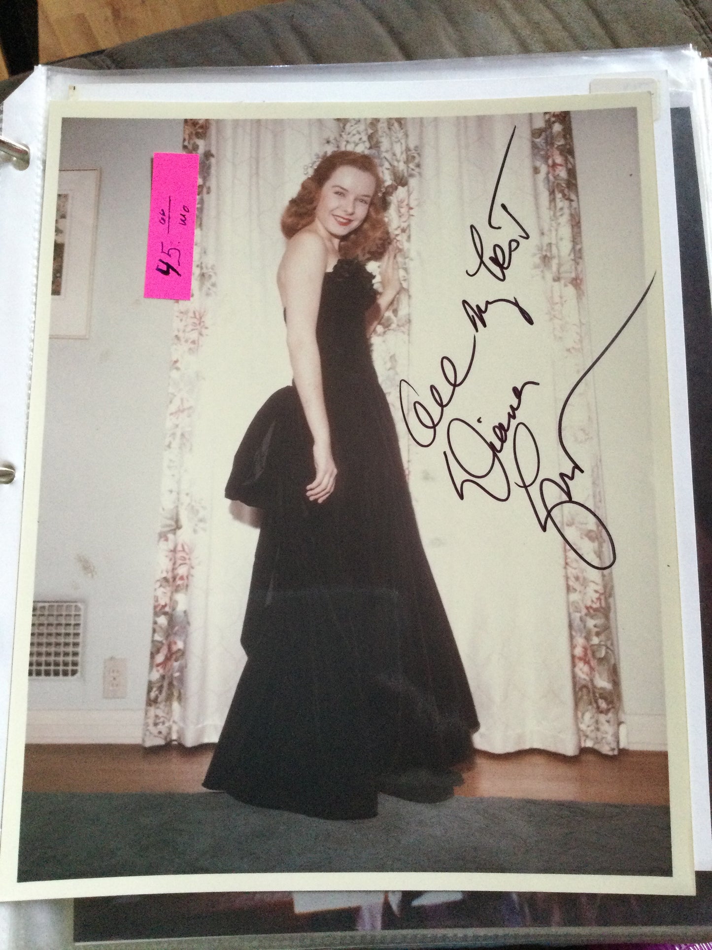 DIANA LYNN, autograph