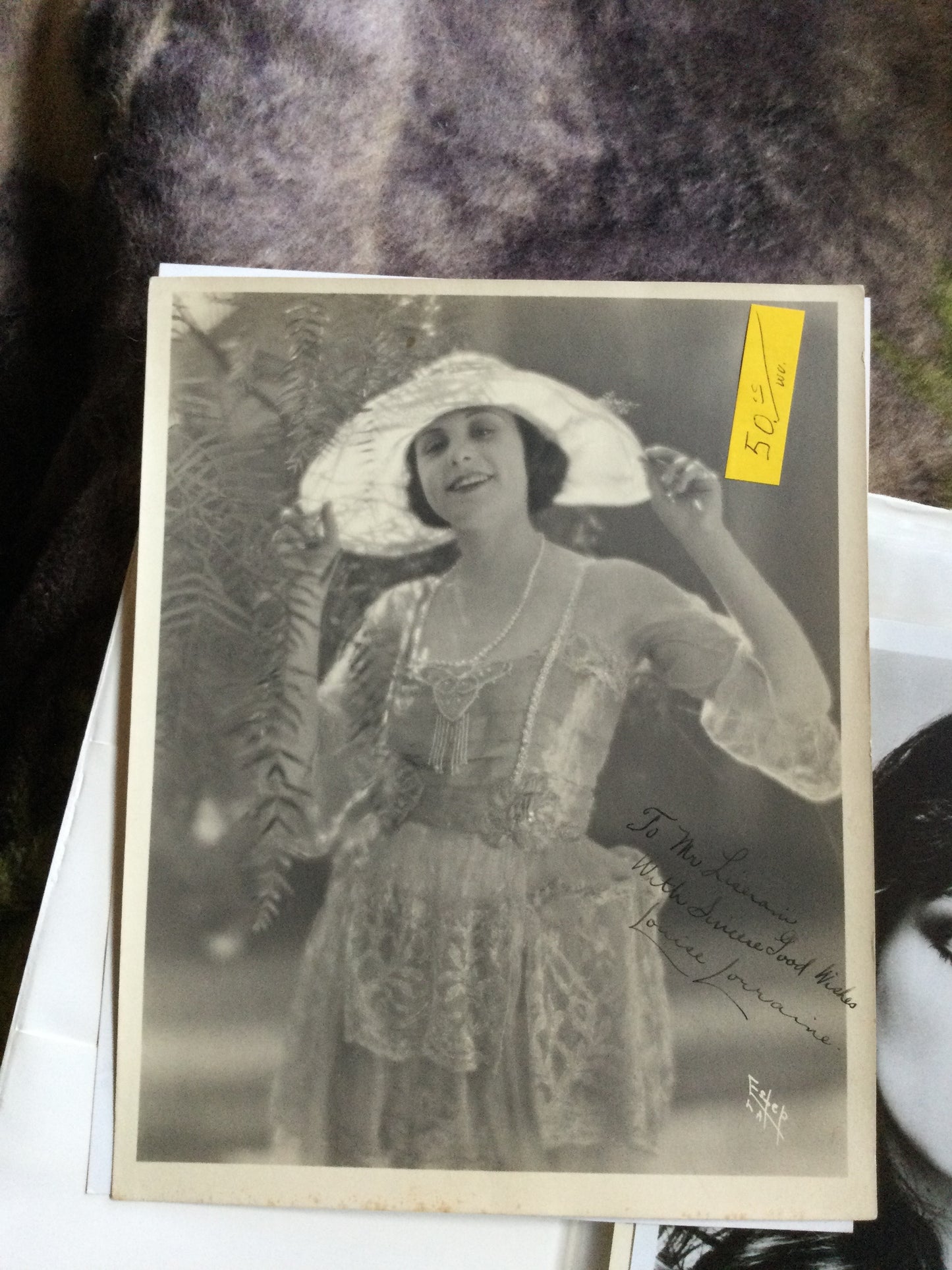 LOUISE LORRAINE, autograph