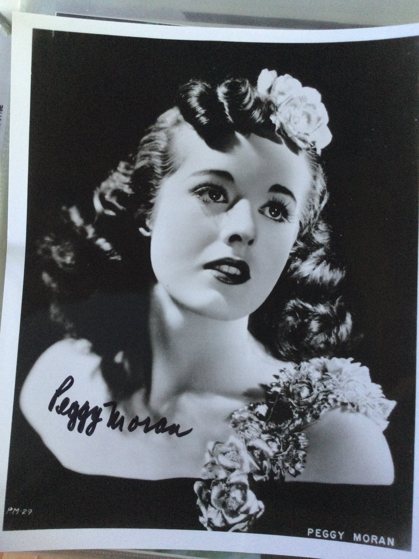 PEGGY MORAN, autograph