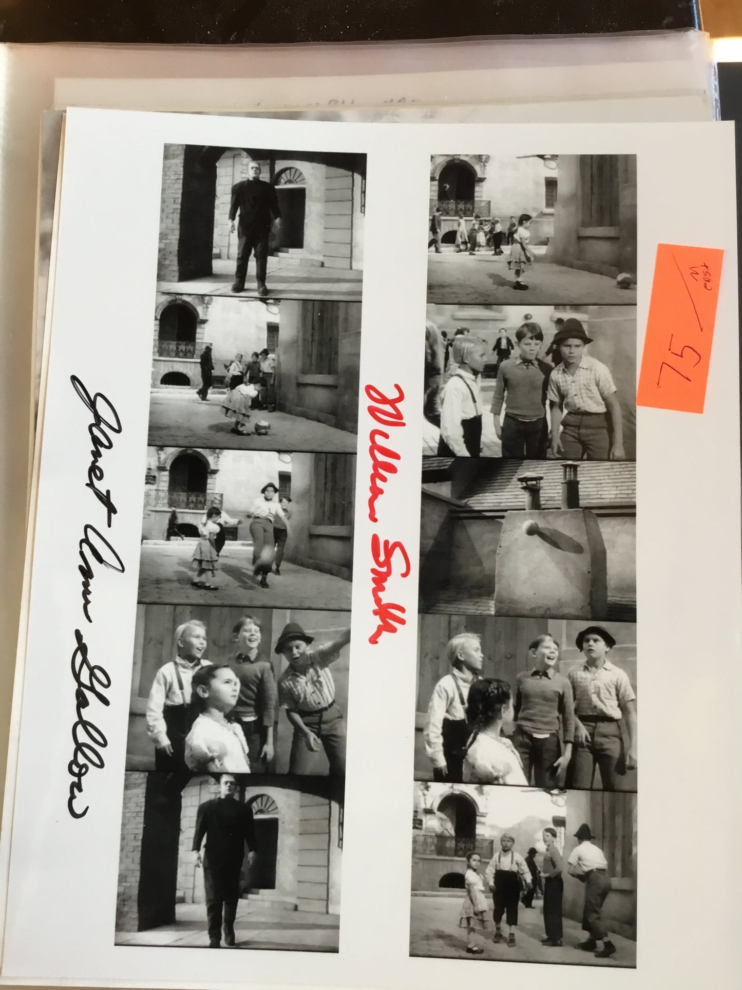 GHOST OF FRANKENSTEIN, Janet Ann Gallow, aka Janet Warren, William Smith autographs