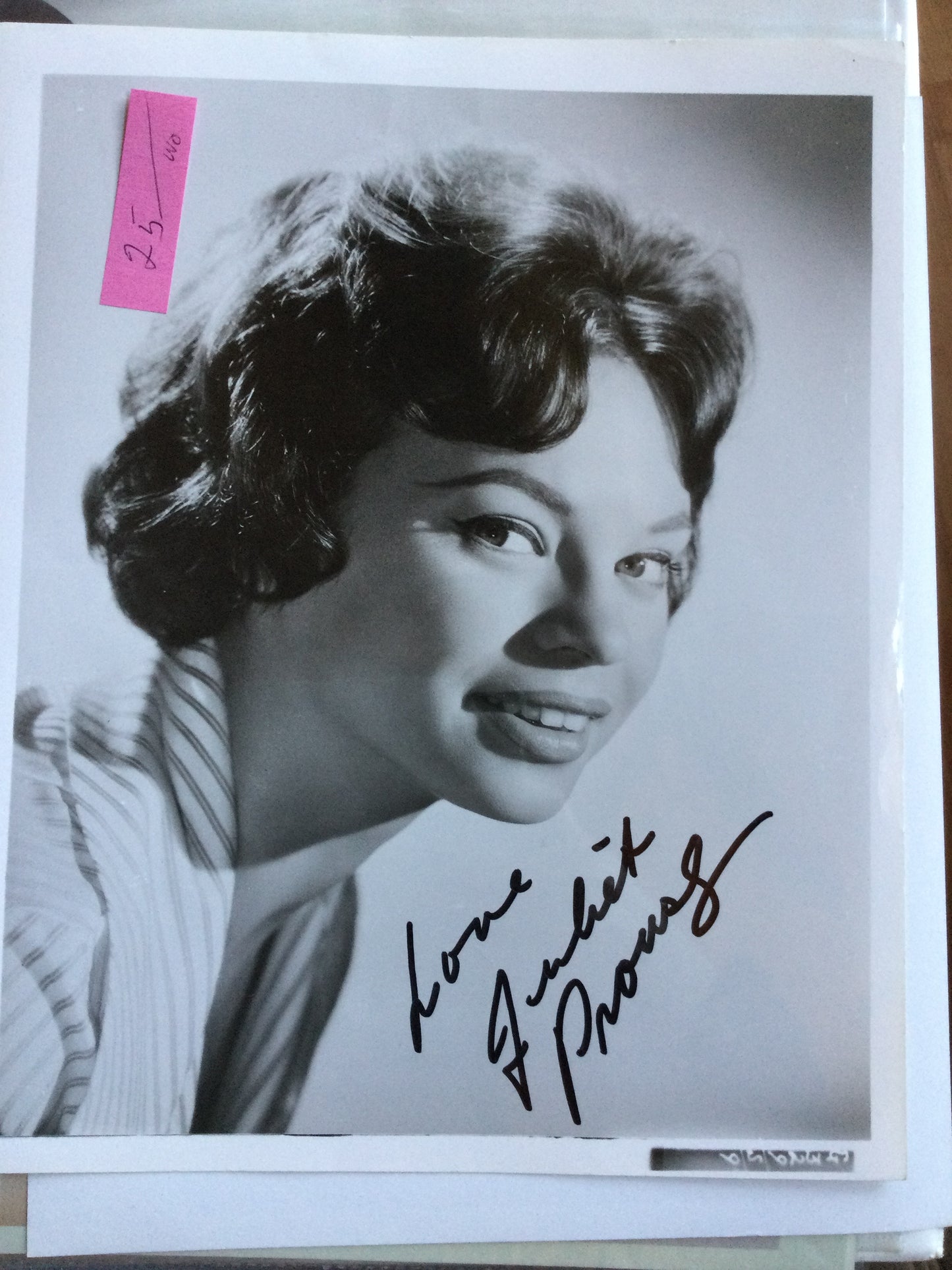 JULIET PROUSE, autograph