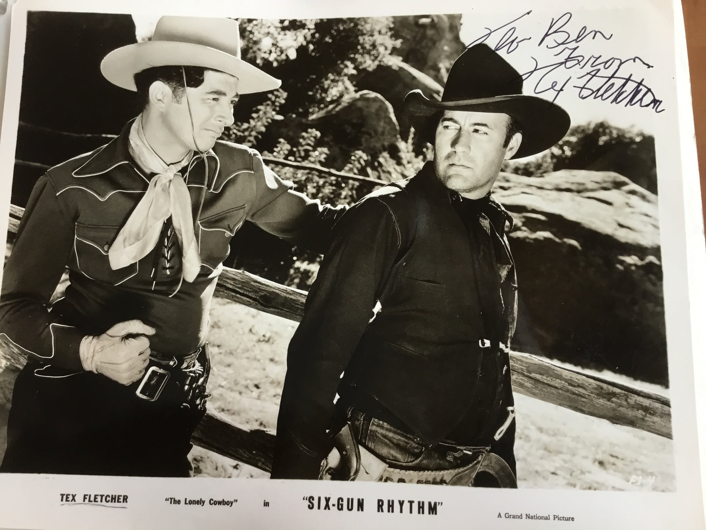 TEX FLETCHER, autograph