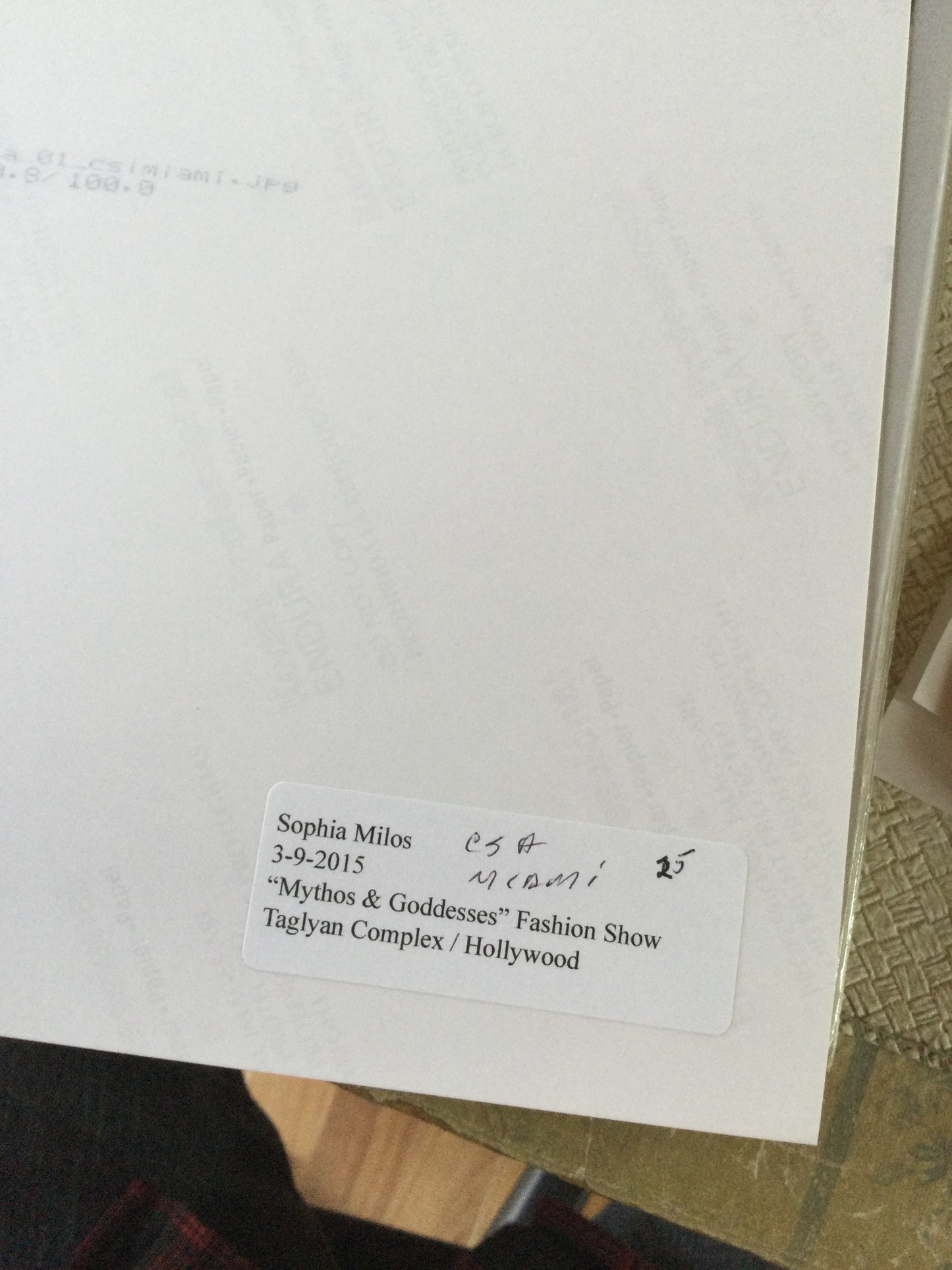 SOPHIA MILOS, NCIS MIAMI, autograph