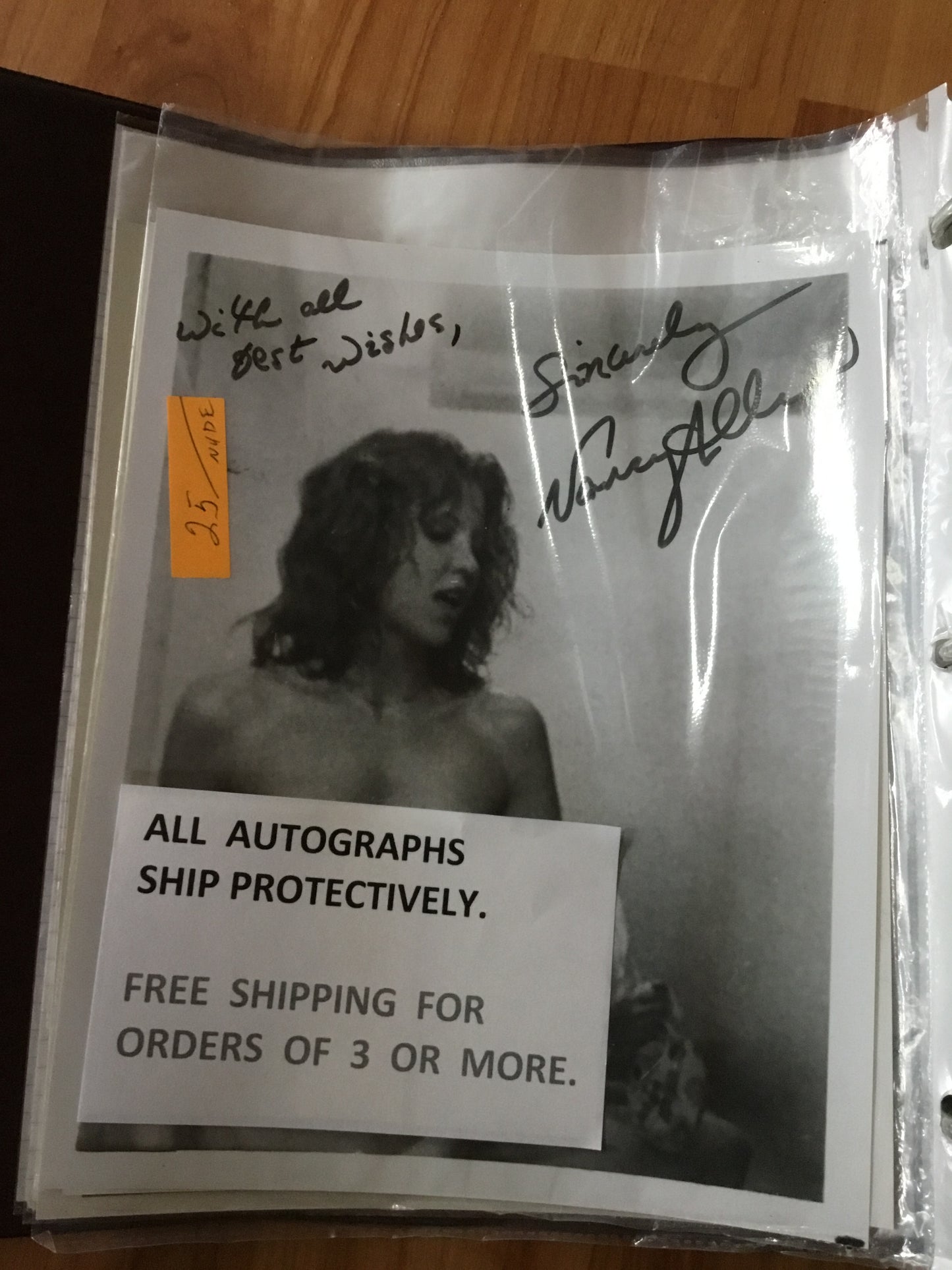 Nancy Allen autograph