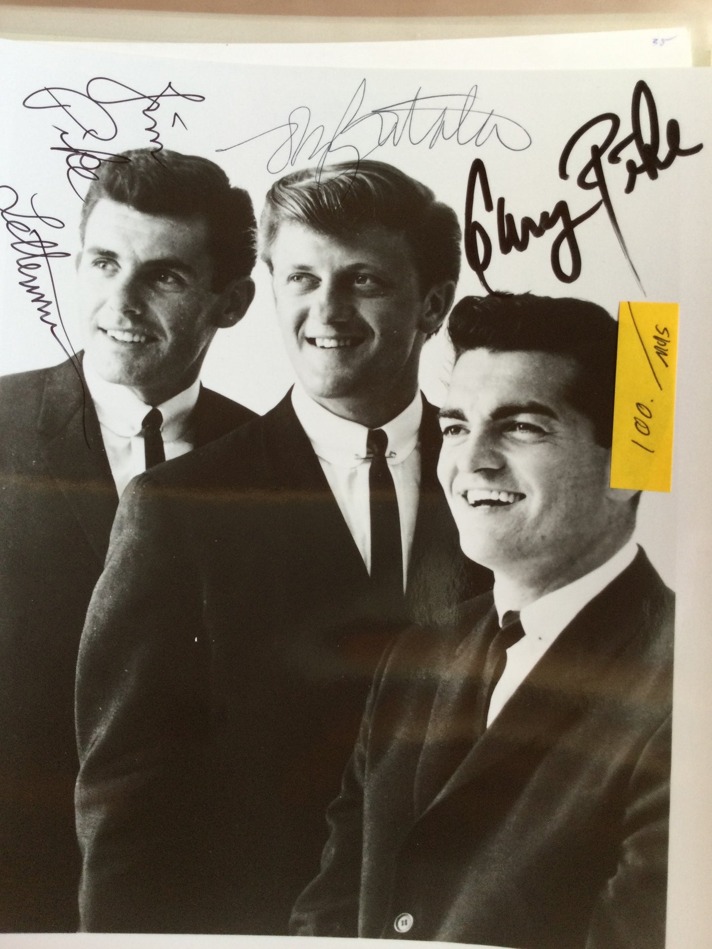 THE LETTERMEN, three autographs