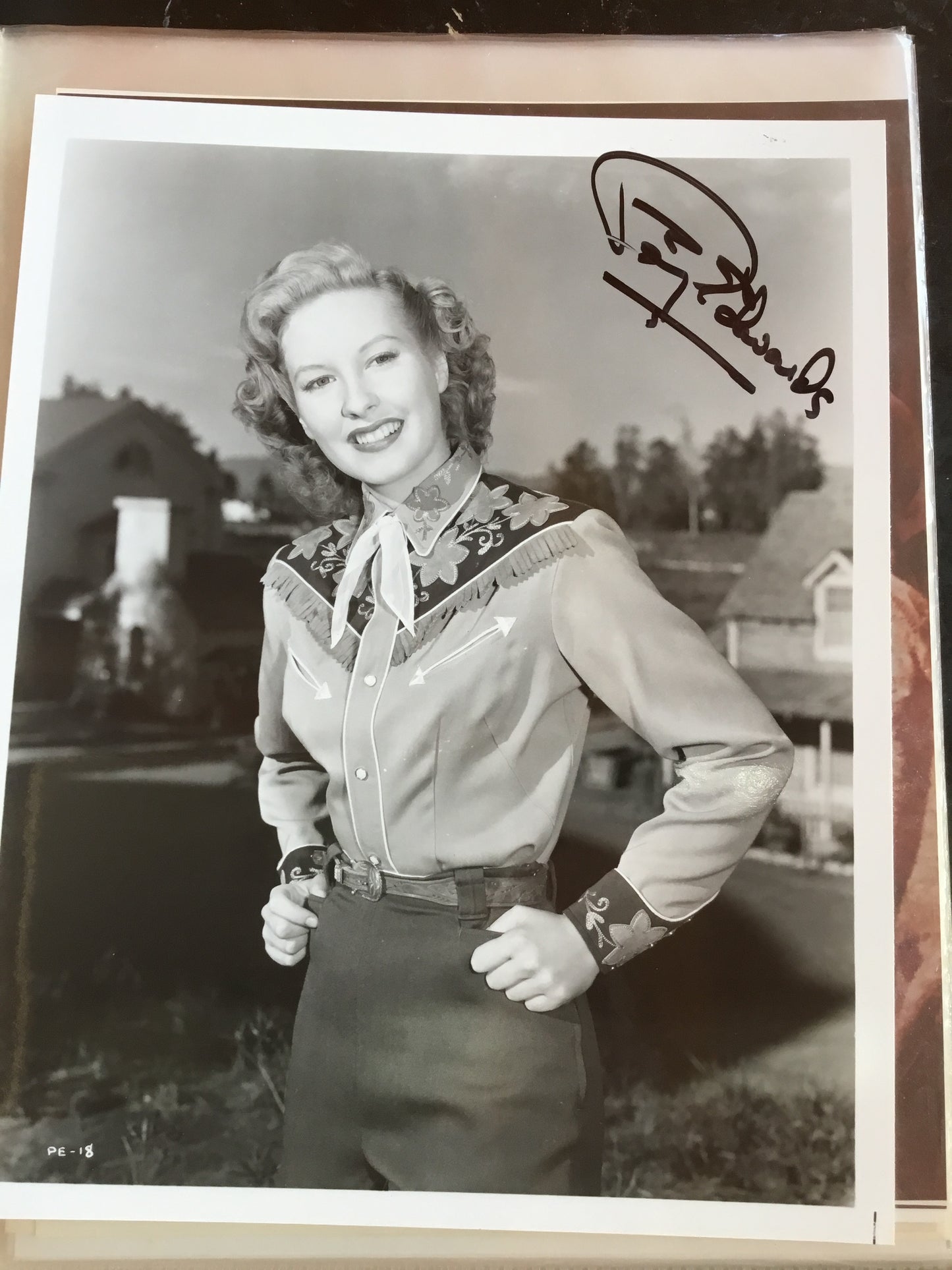 PENNY EDWARDS, autograph