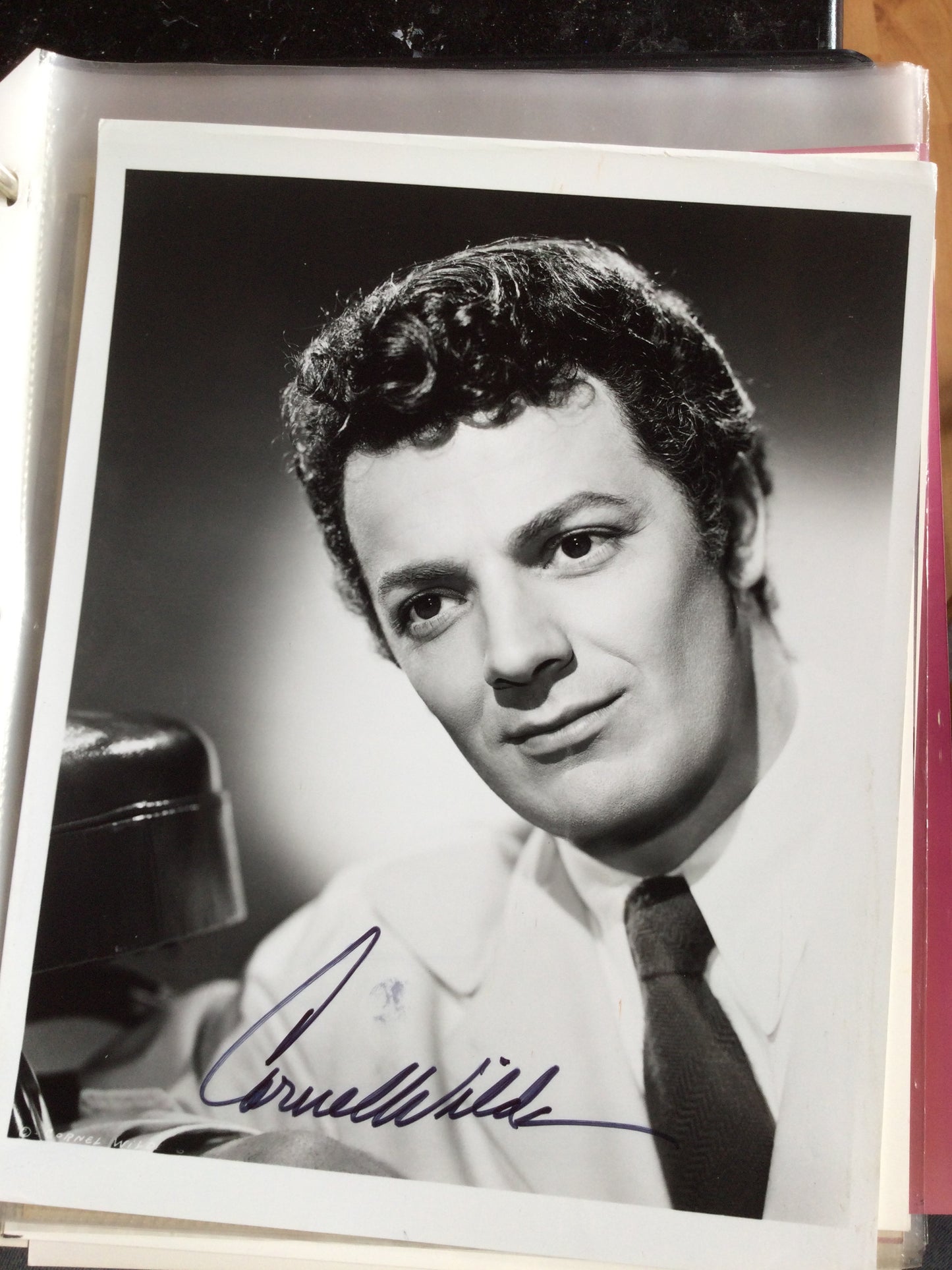 CORNEL WILDE, autograph
