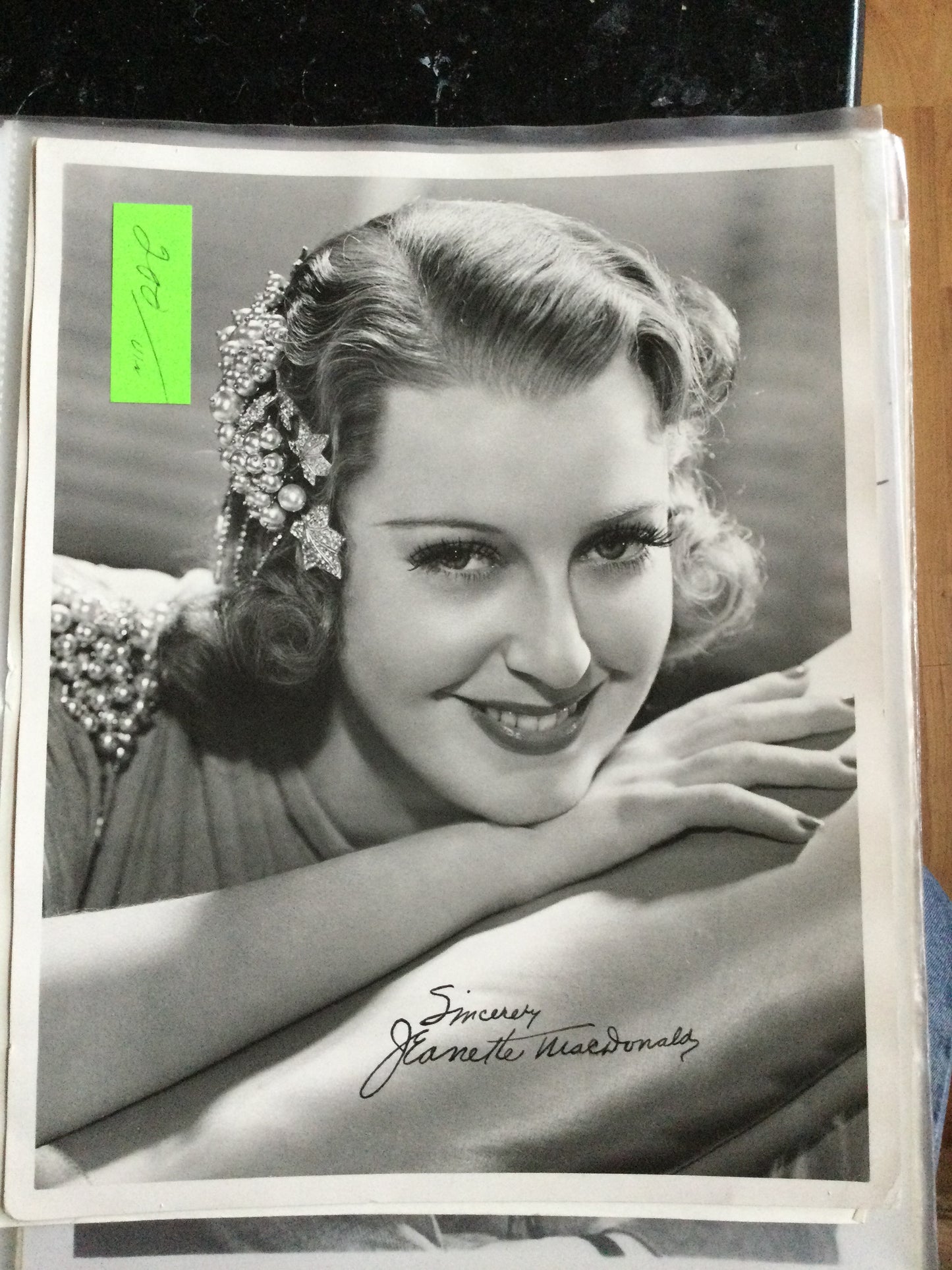 JEANNETTE MACDONALD, autograph