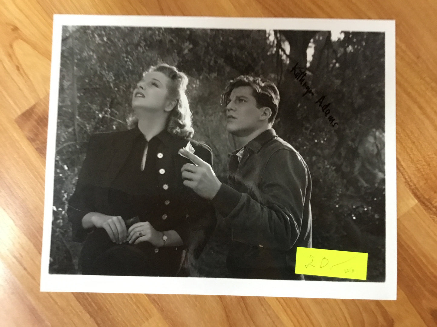 KATHRYN ADAMS, Sky Raiders (1941) autograph