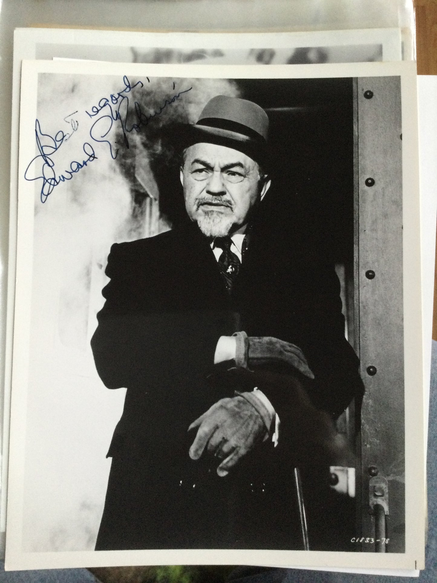 EDWARD G. ROBINSON, autograph