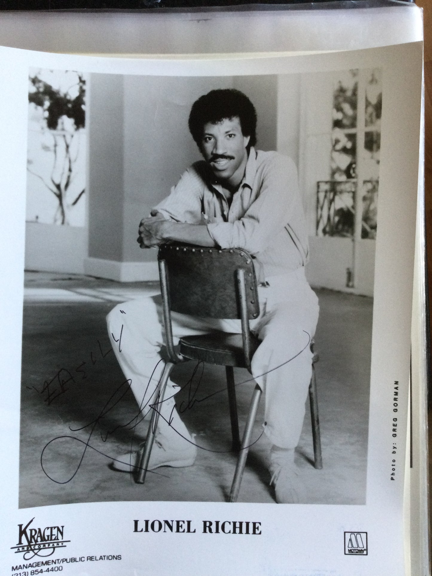LIONEL RICHIE, autograph