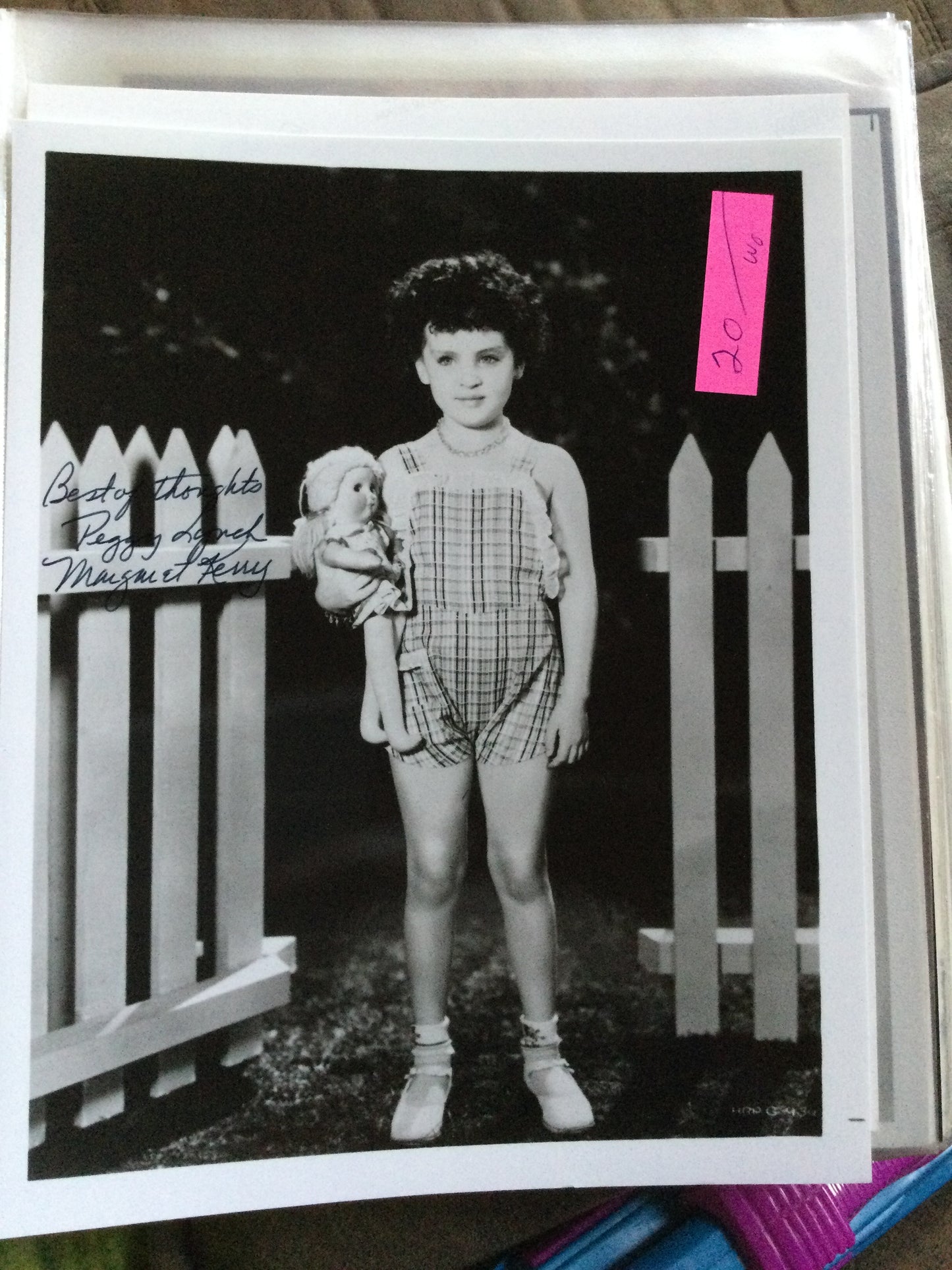 PEGGY LYNCH, MARGARET KERRY, autograph