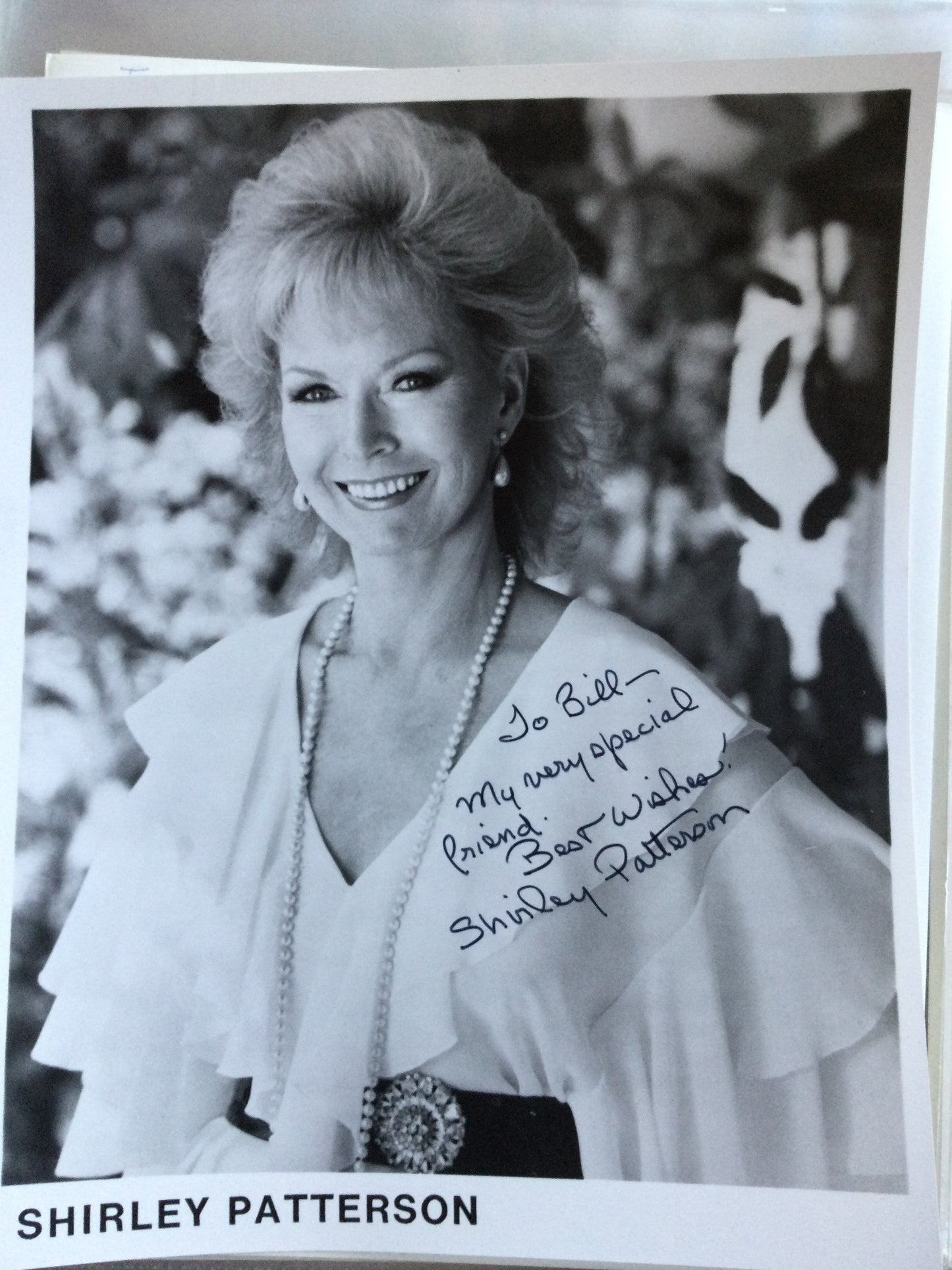 SHIRLEY PATTERSON, autograph