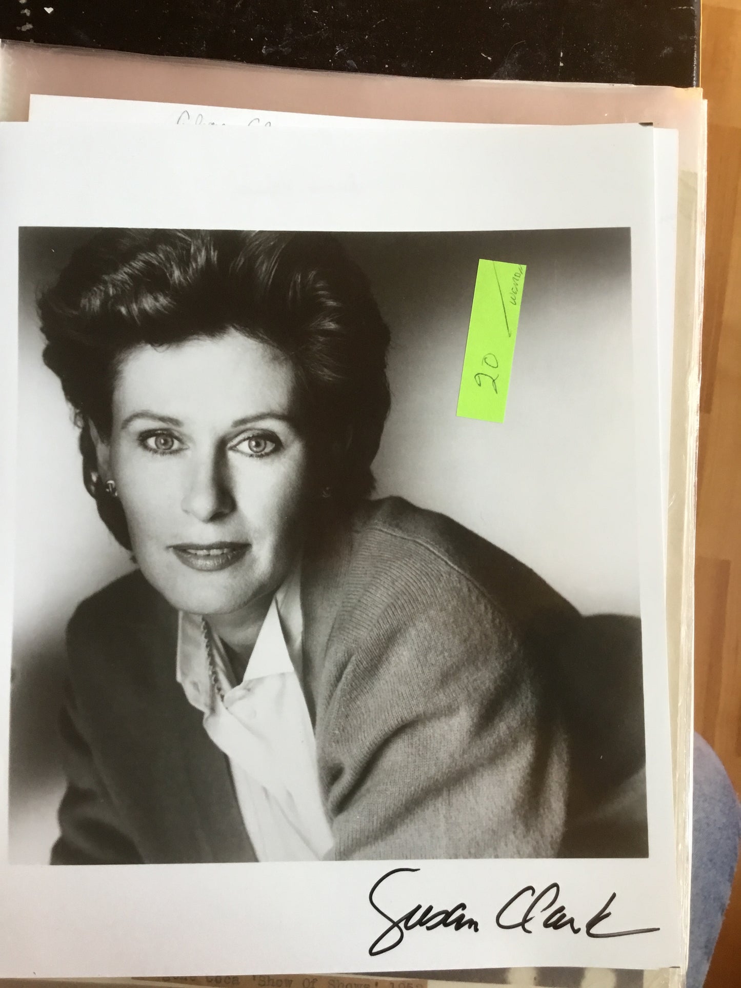 Susan Clark, autograph