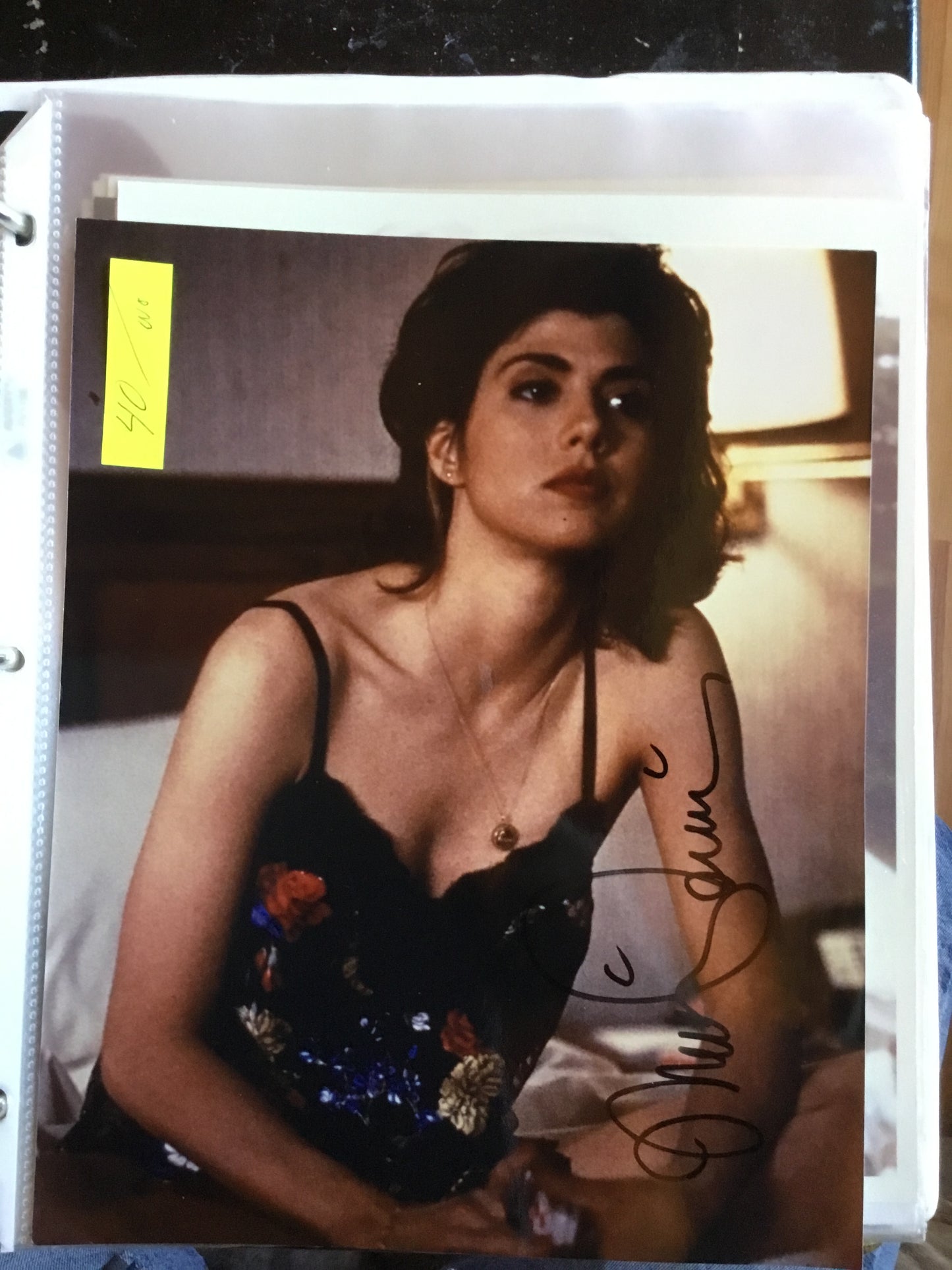 Marisa Tomei, actress, autograph