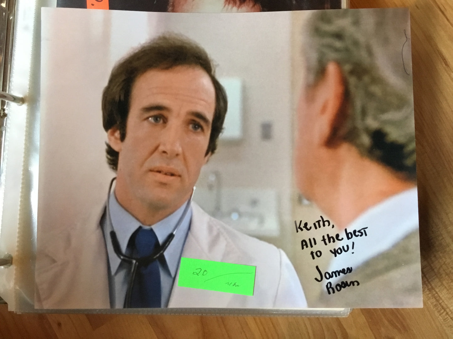 James Rosin, actor and author, autograph