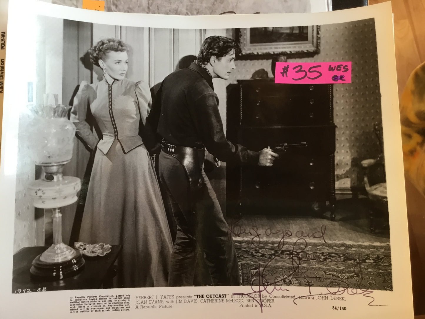 JOHN DEREK, autograph