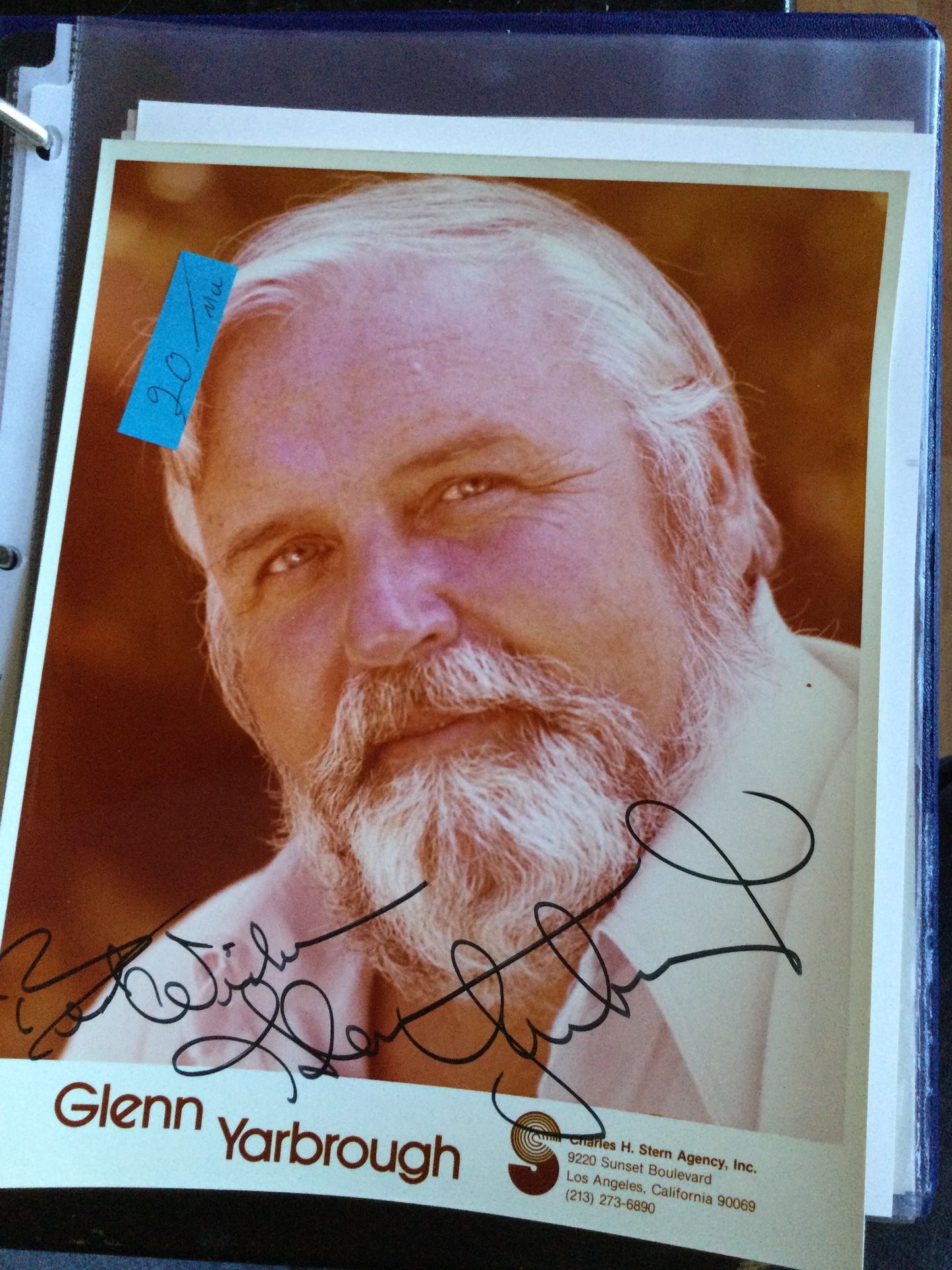 GLENN YARBOROUGH, autograph