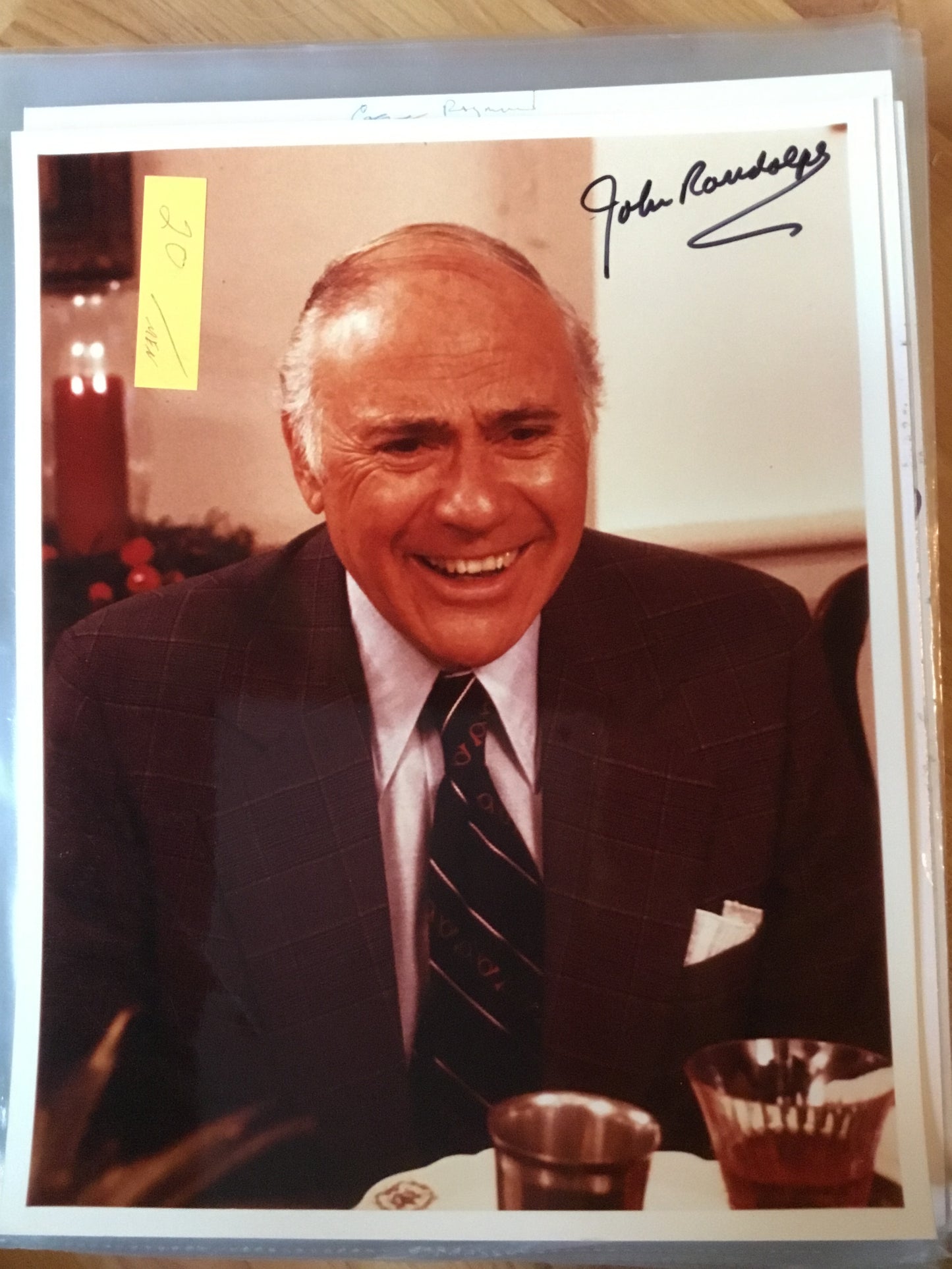 John Randolph autograph