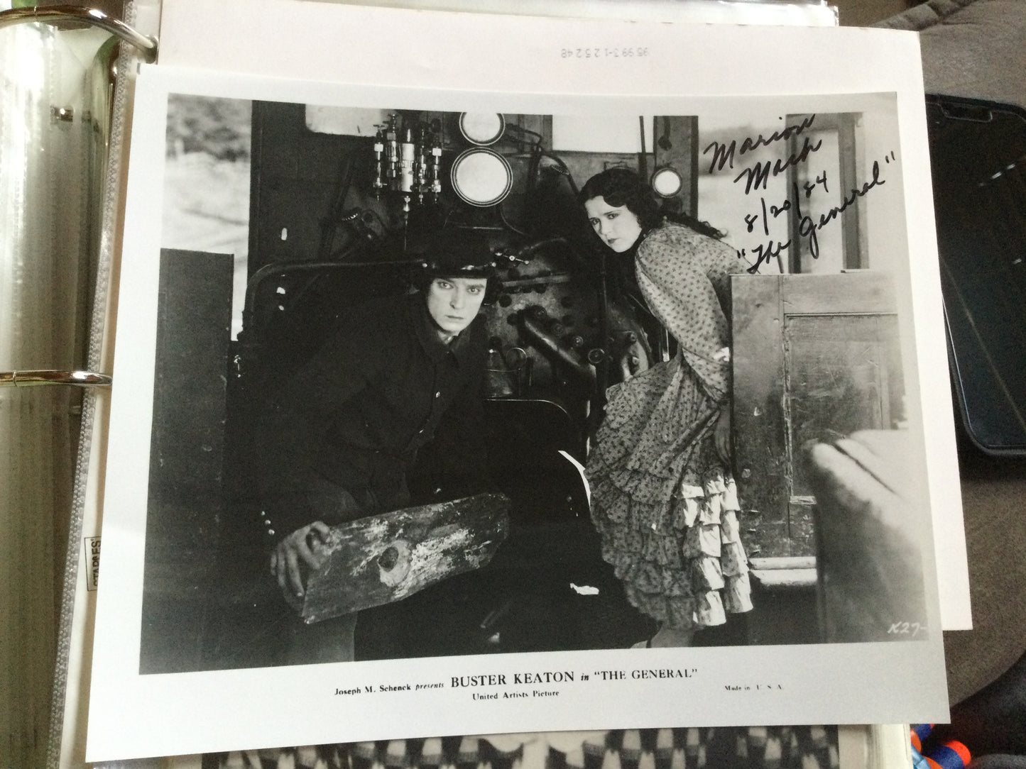 MARION MACK, The General, autograph