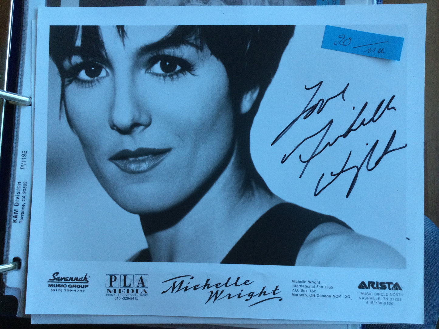 MICHELLE WRIGHT, autograph
