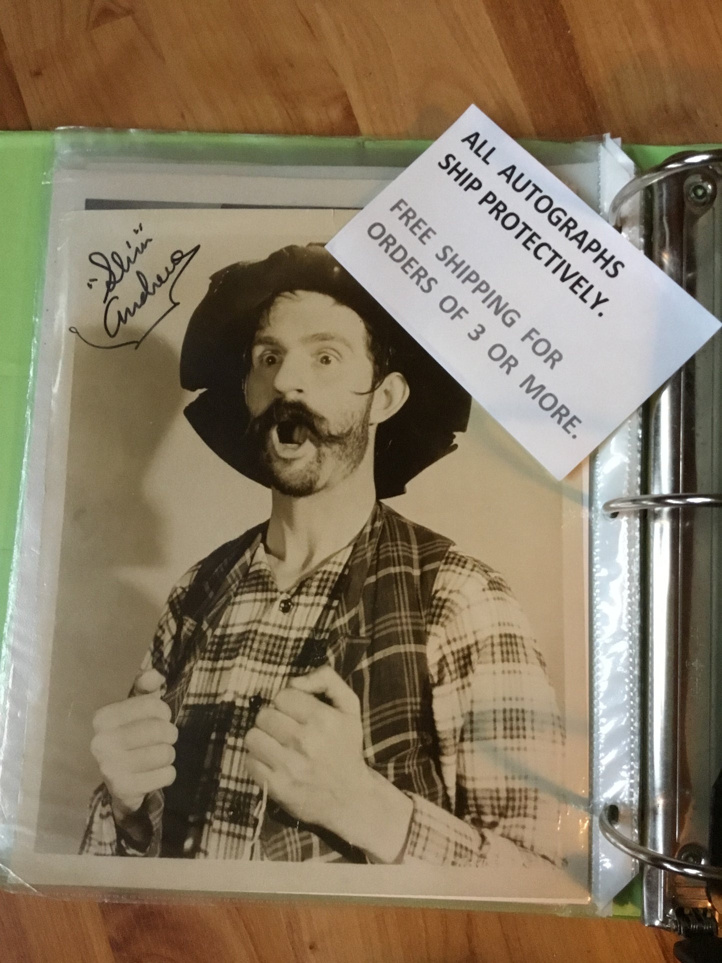 Slim Andrew’s autograph