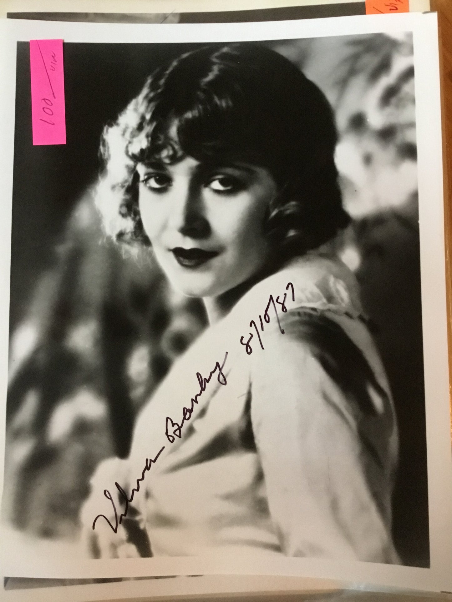 Vilma Banky SON OF THE SHEIK autograph