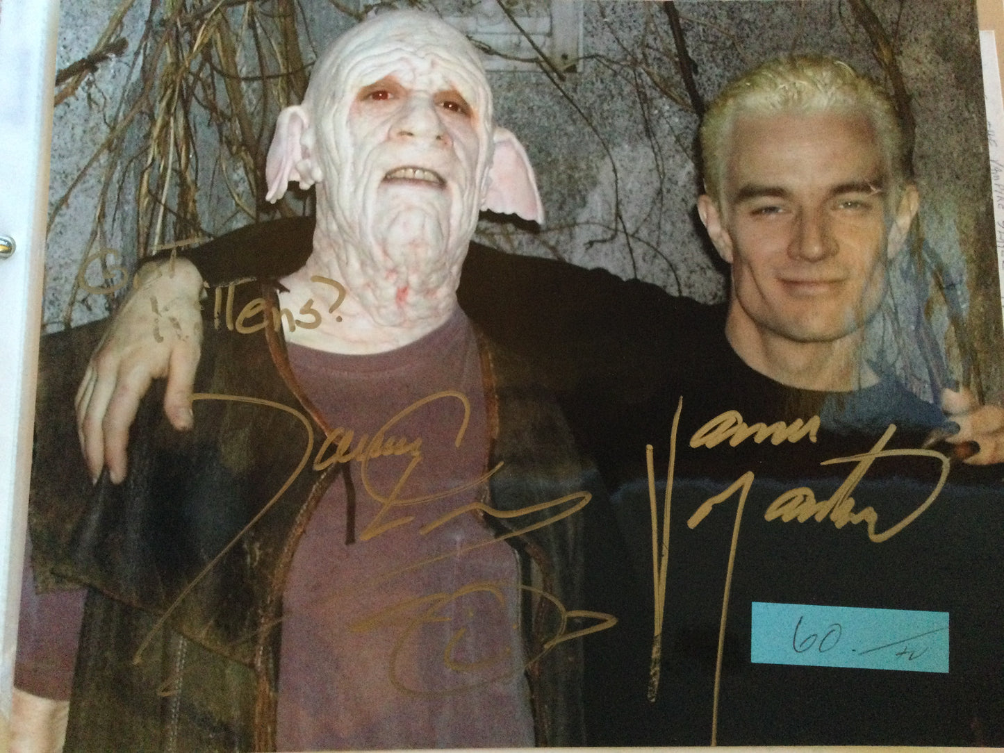 BUFFY THE VAMPIRE SLAYER, Clem and Spike, autographs