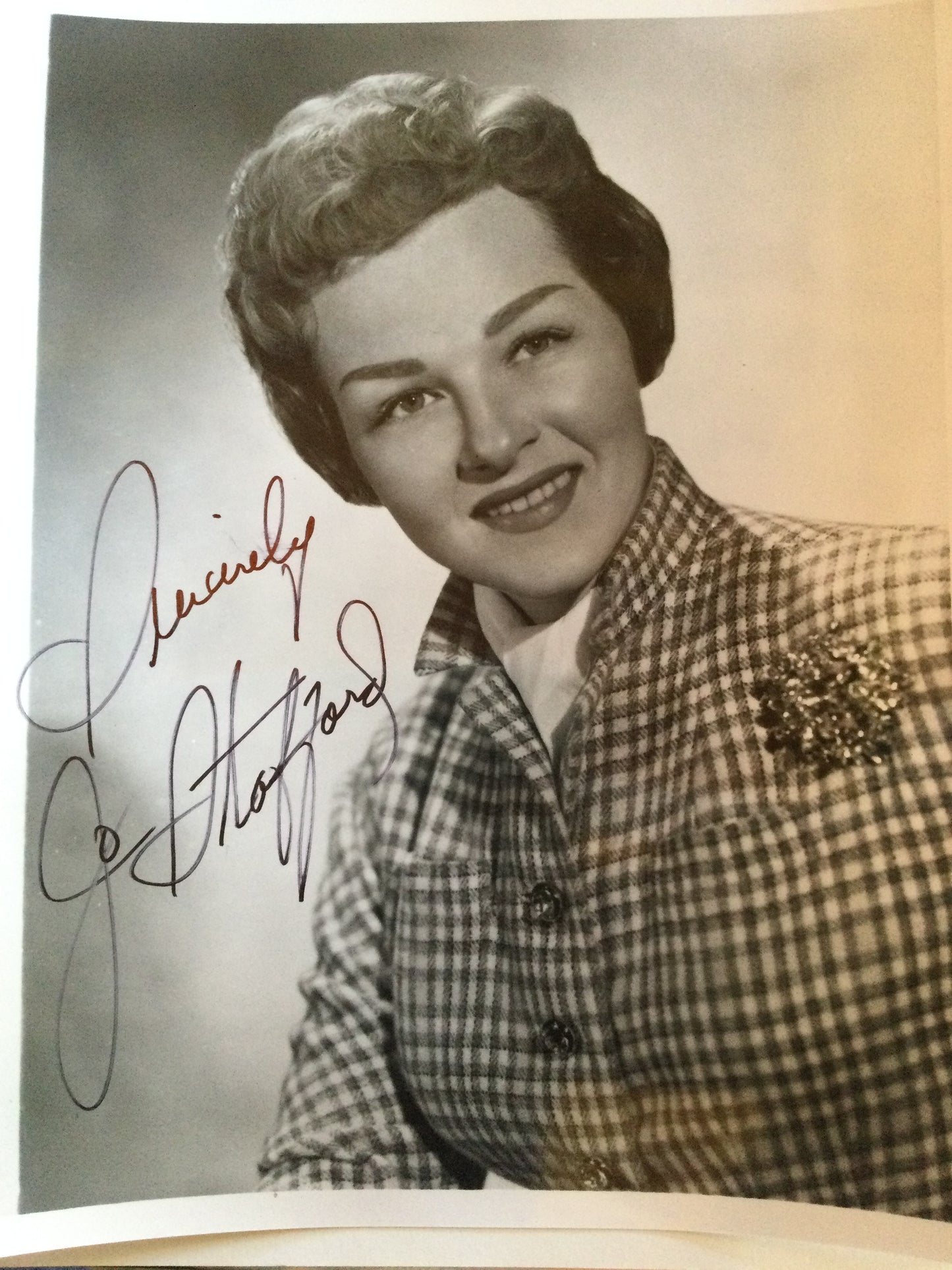 JO STAFFORD, autograph
