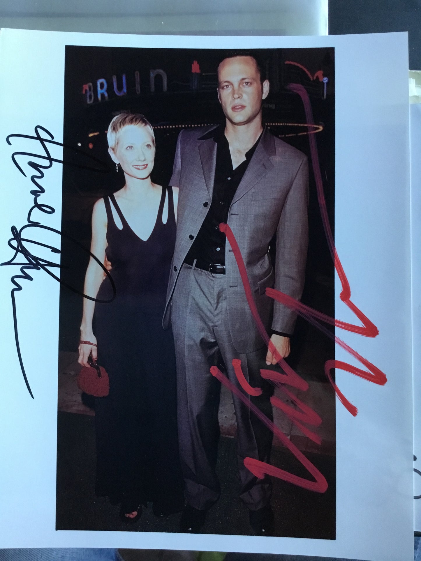 PSYCHO, Anne Heche, Vince Vaughn, autograph