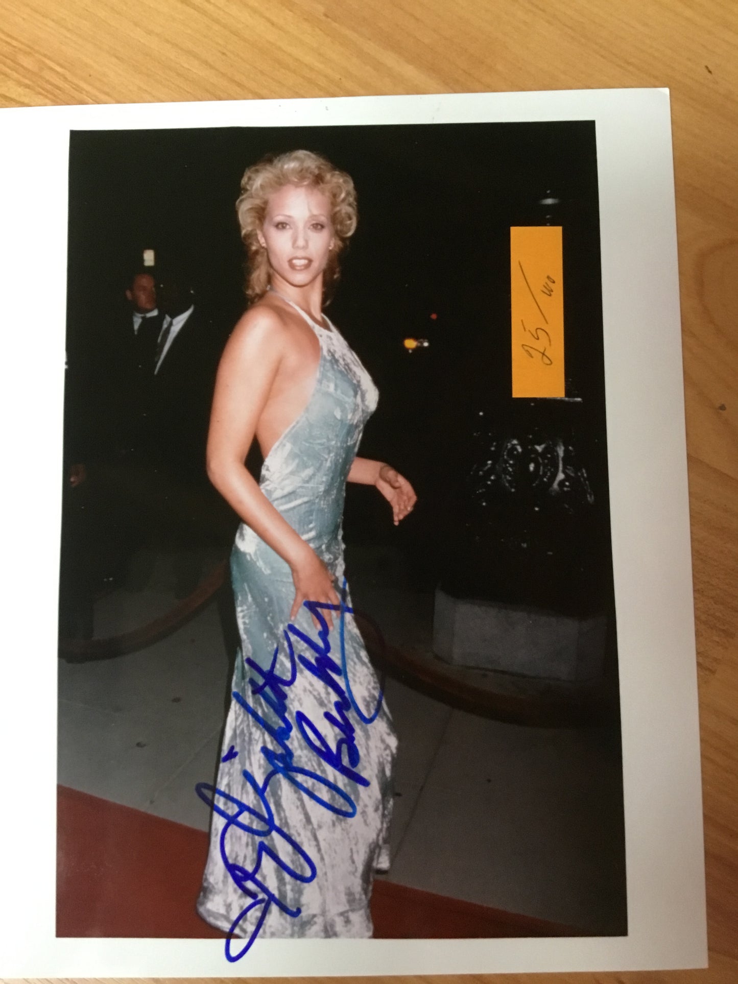 Elizabeth Berkeley, actress, autograph