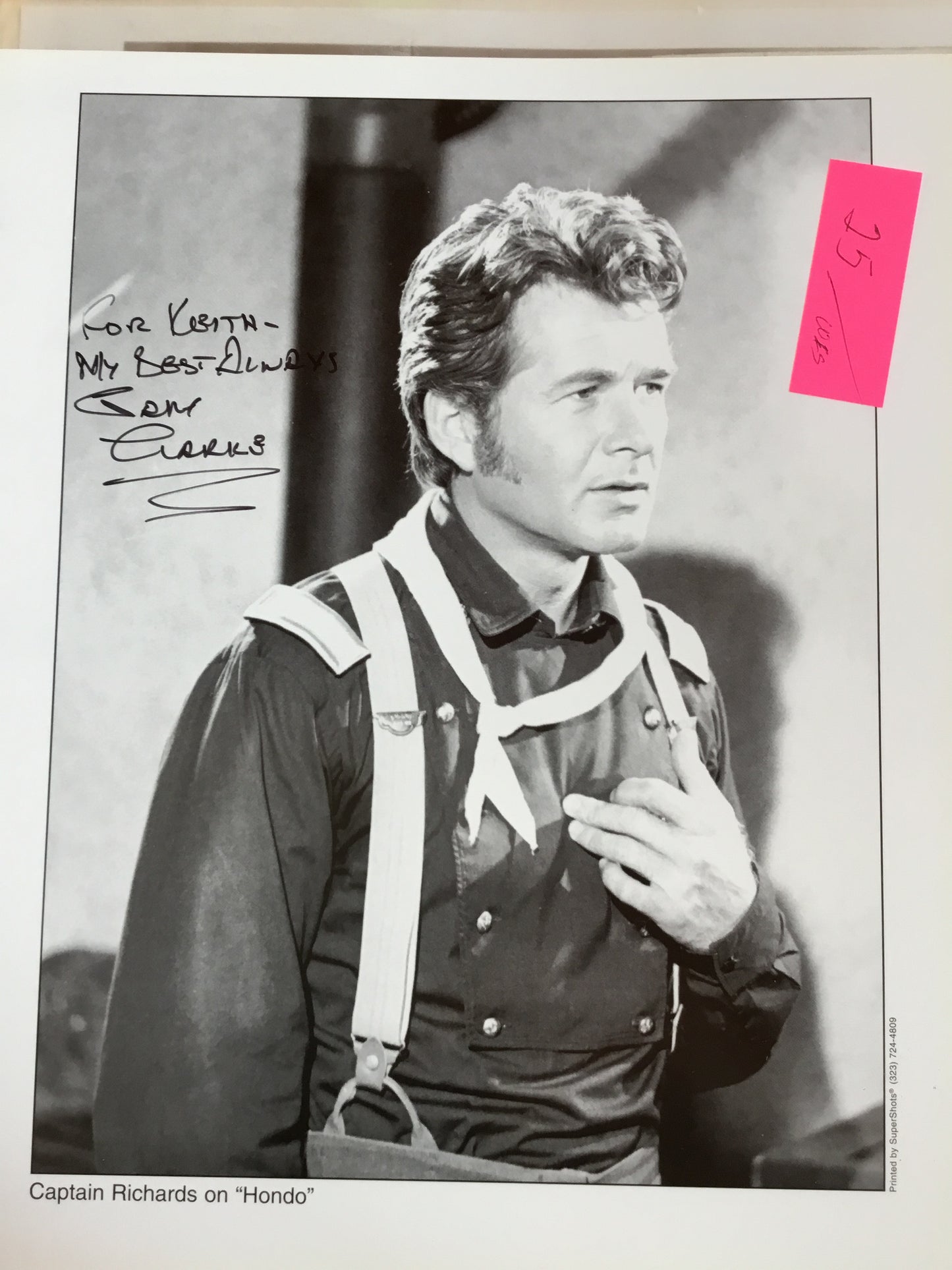 Gary Clarke from HONDO, autograph