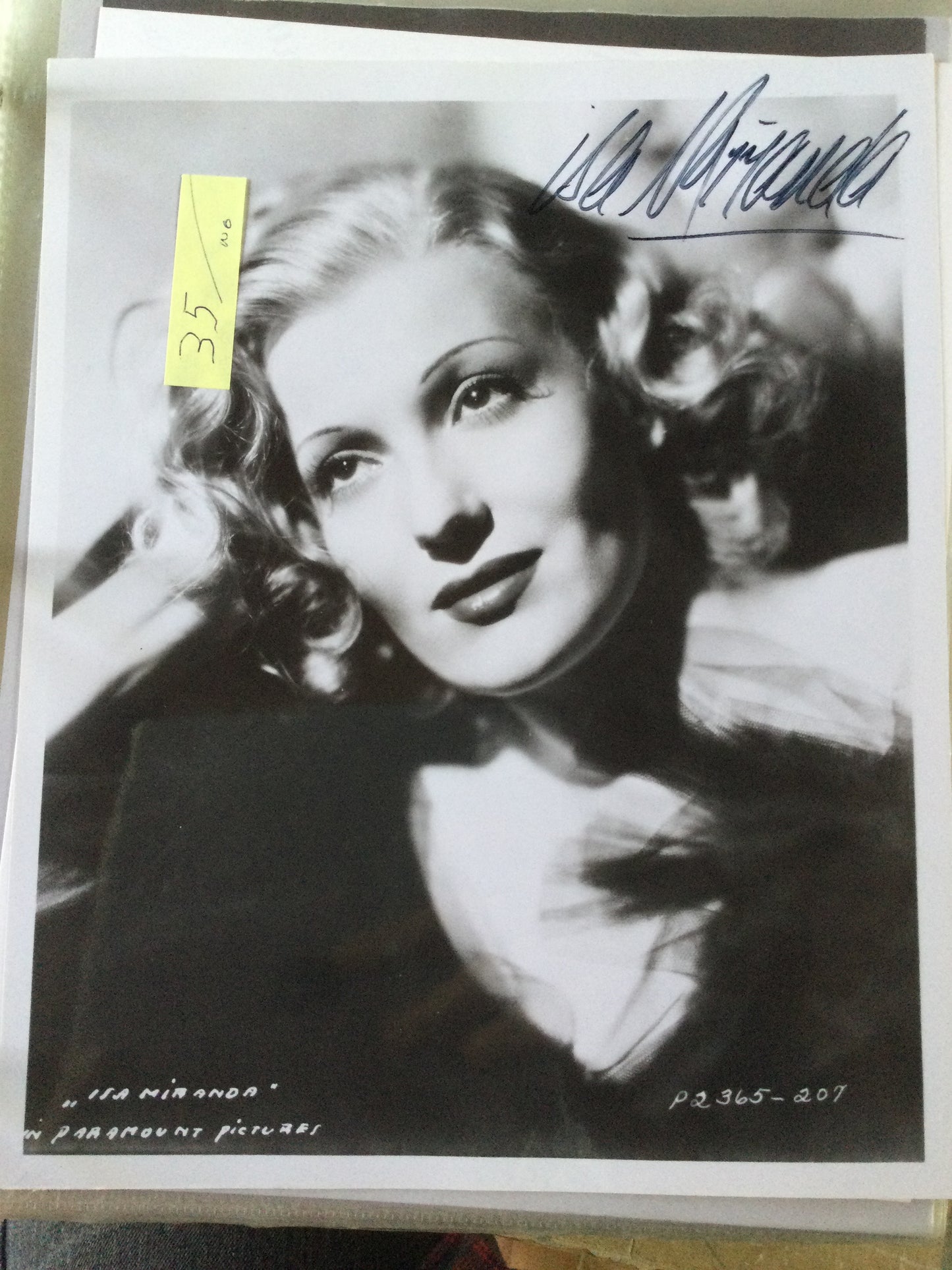 ISA MIRANDA, autograph