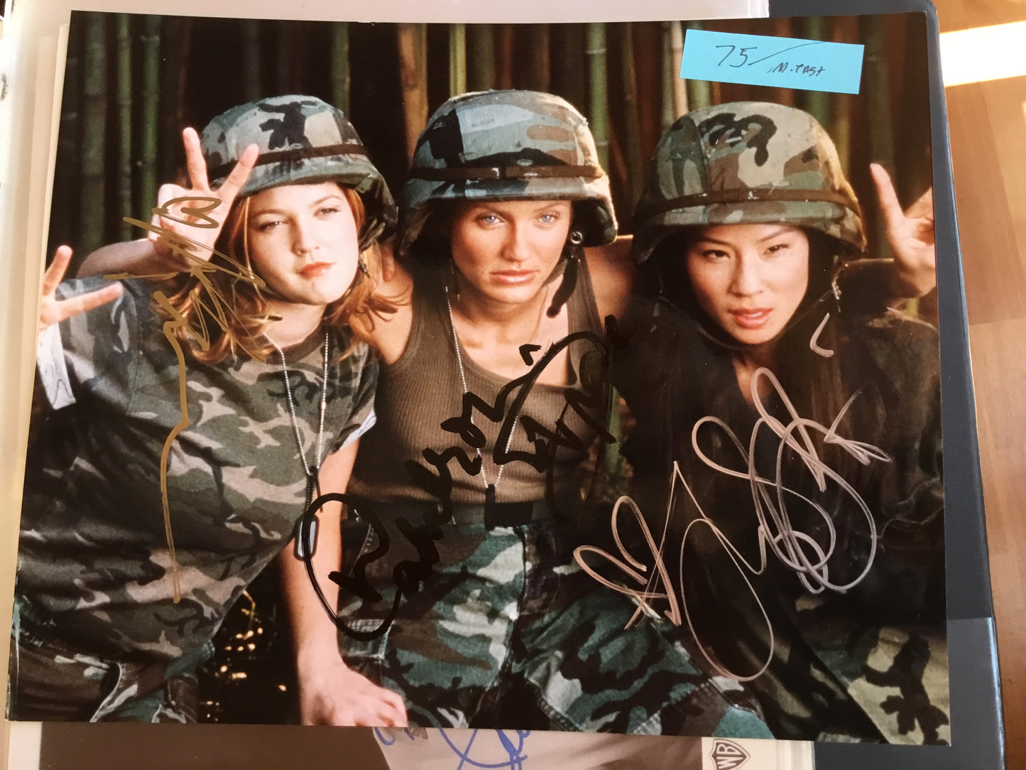 CHARLIE’S ANGELS, Drew Barrymore, Lucy Liu, Cameron Diaz autographs