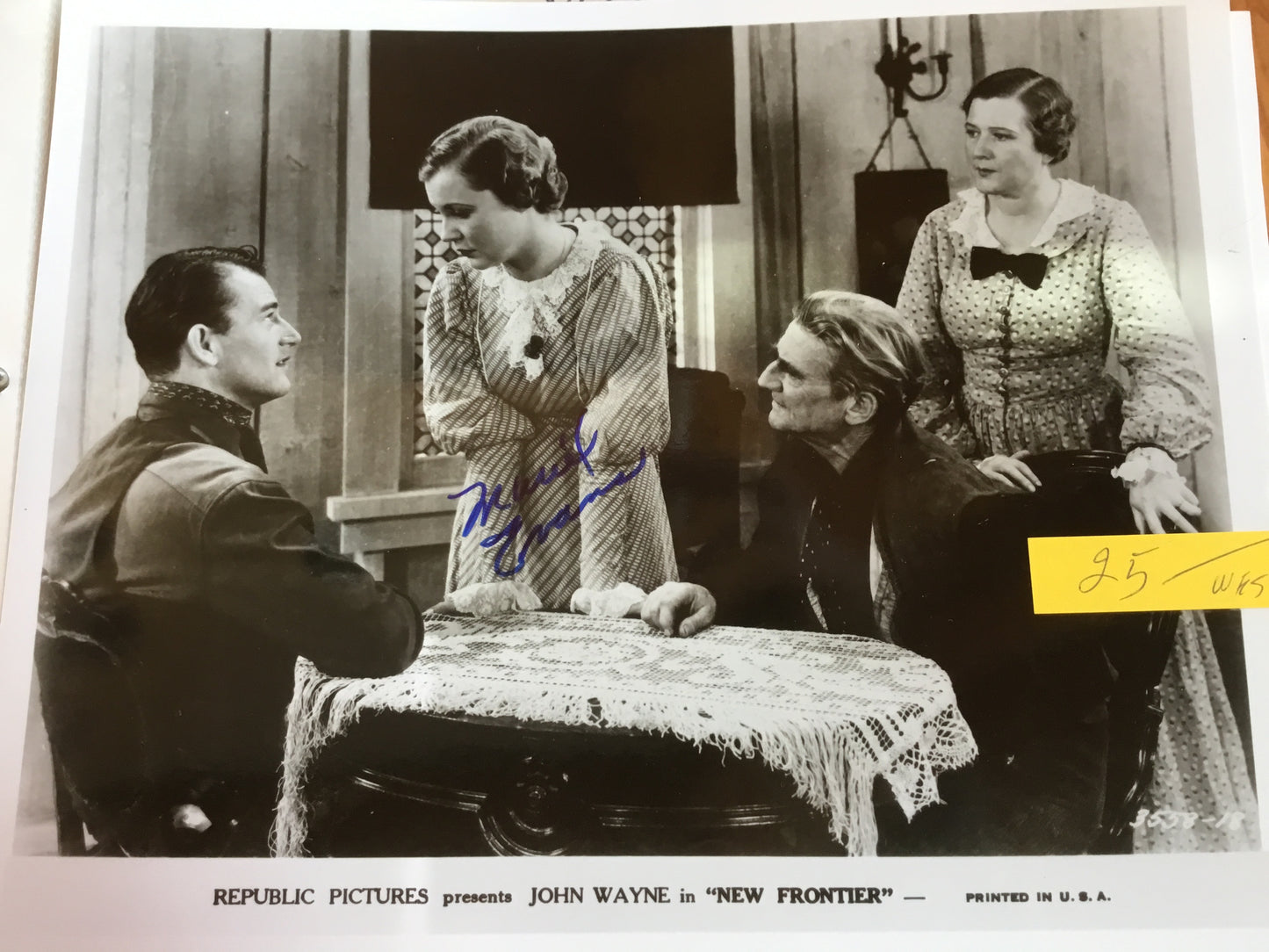 MURIAL EVANS, autograph