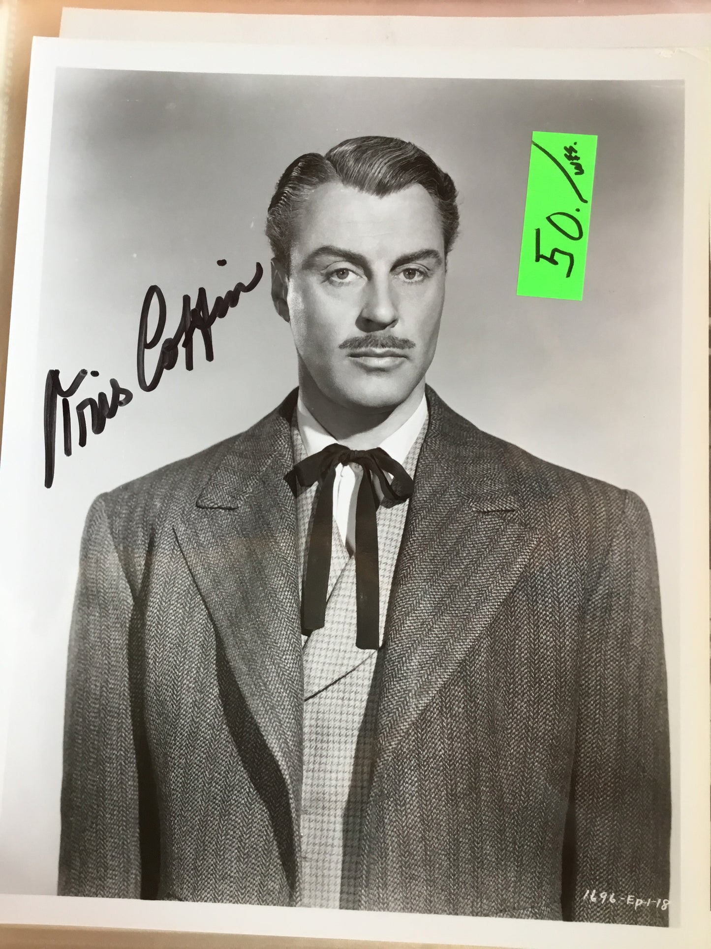 Tris Coffin autograph