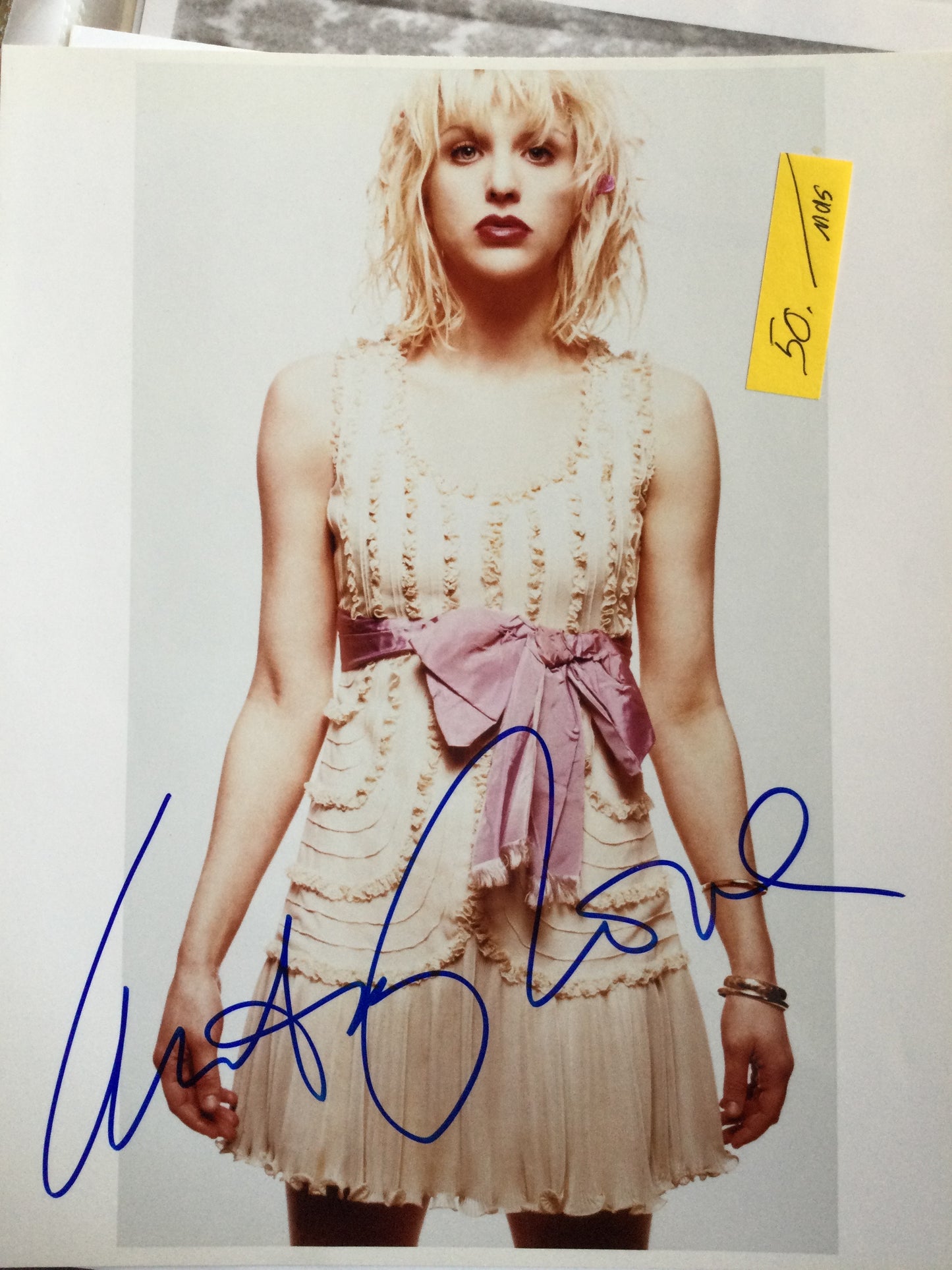COURTNEY LOVE, singer, autograph