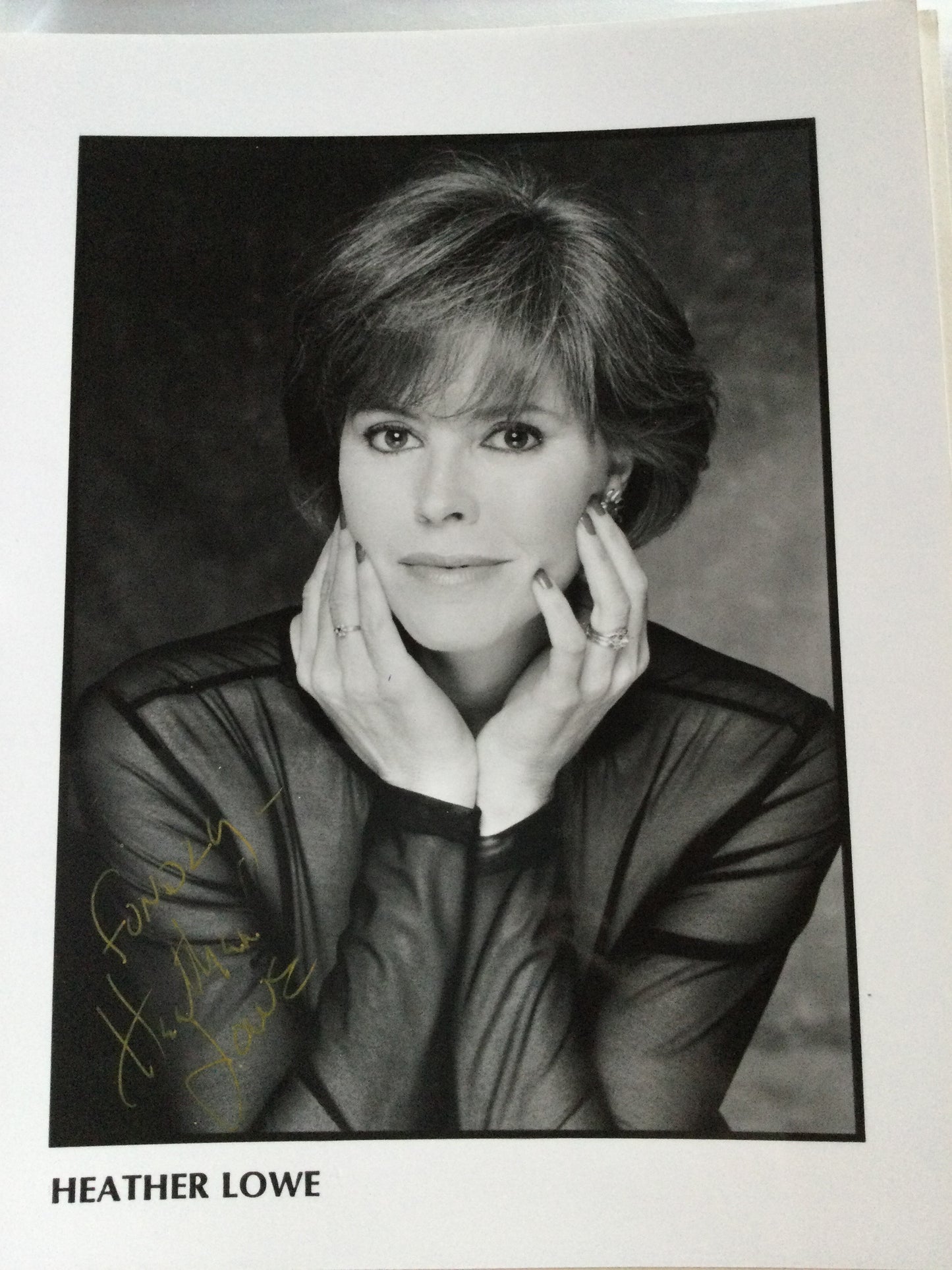 HEATHER LOWE, autograph