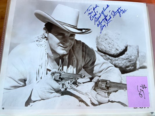 RAY "CRASH" CORRIGAN, action star, autograph