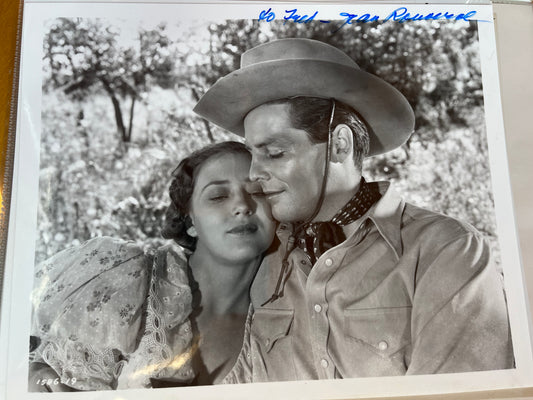 JEAN ROUVEROL, actress, autograph