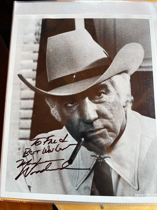 MORGAN WOODWARD, actor, autograph