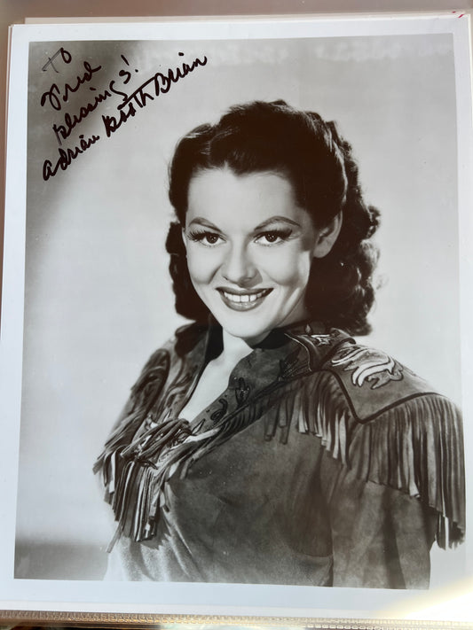 ADRIAN BOOTH, serial and cowboy star, autograph
