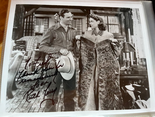 RUTH TERRY, actress, autograph