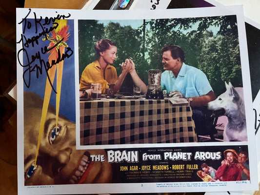 JOYCE MEADOWS, The Brain from Planet Arous, autograph