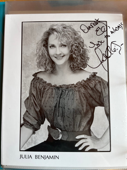JULIA BENJAMIN, autograph
