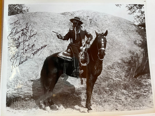 RICHARD SIMMONS from MAN WITH THE BLACK WHIP (cliffhanger serial), autograph