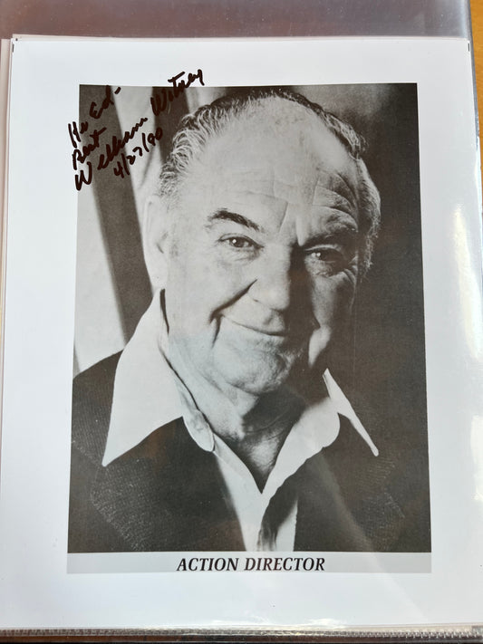 WILLIAM WHITNEY, westerns and cliffhanger serial director, autograph